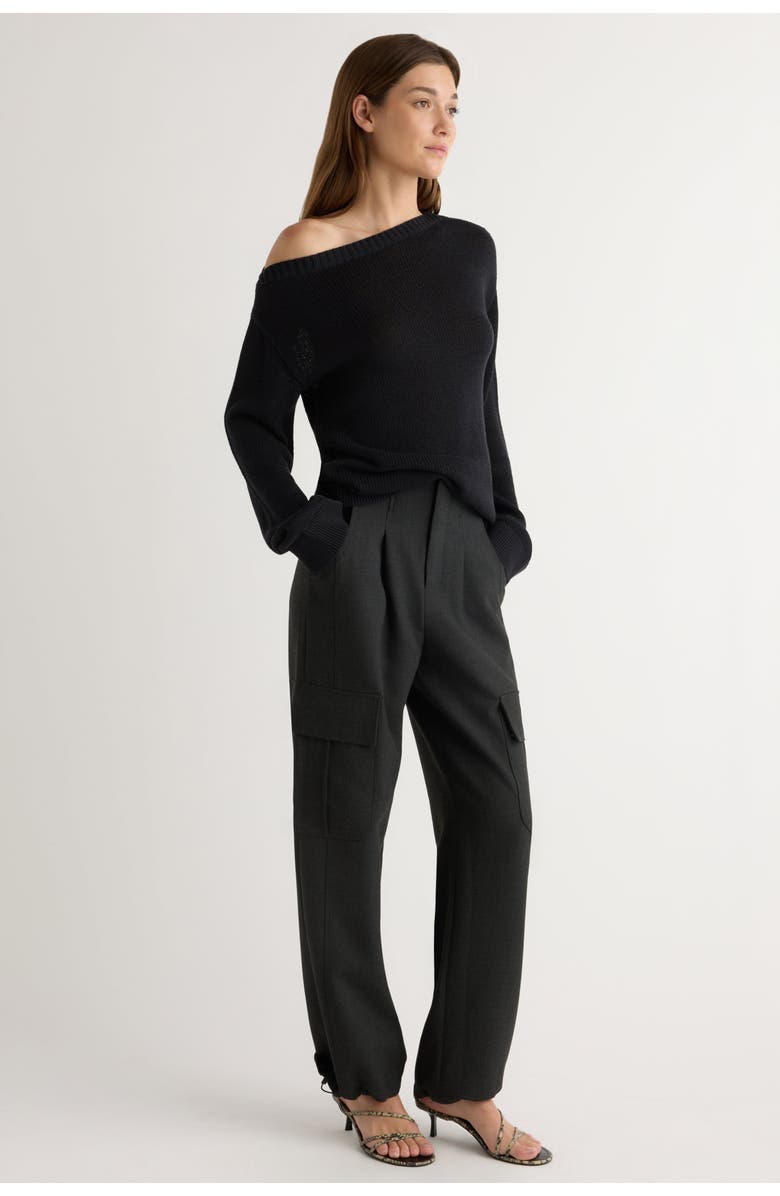 Modern Citizen Lynda Tailored Utility Pant, Alternate, color, Charcoal