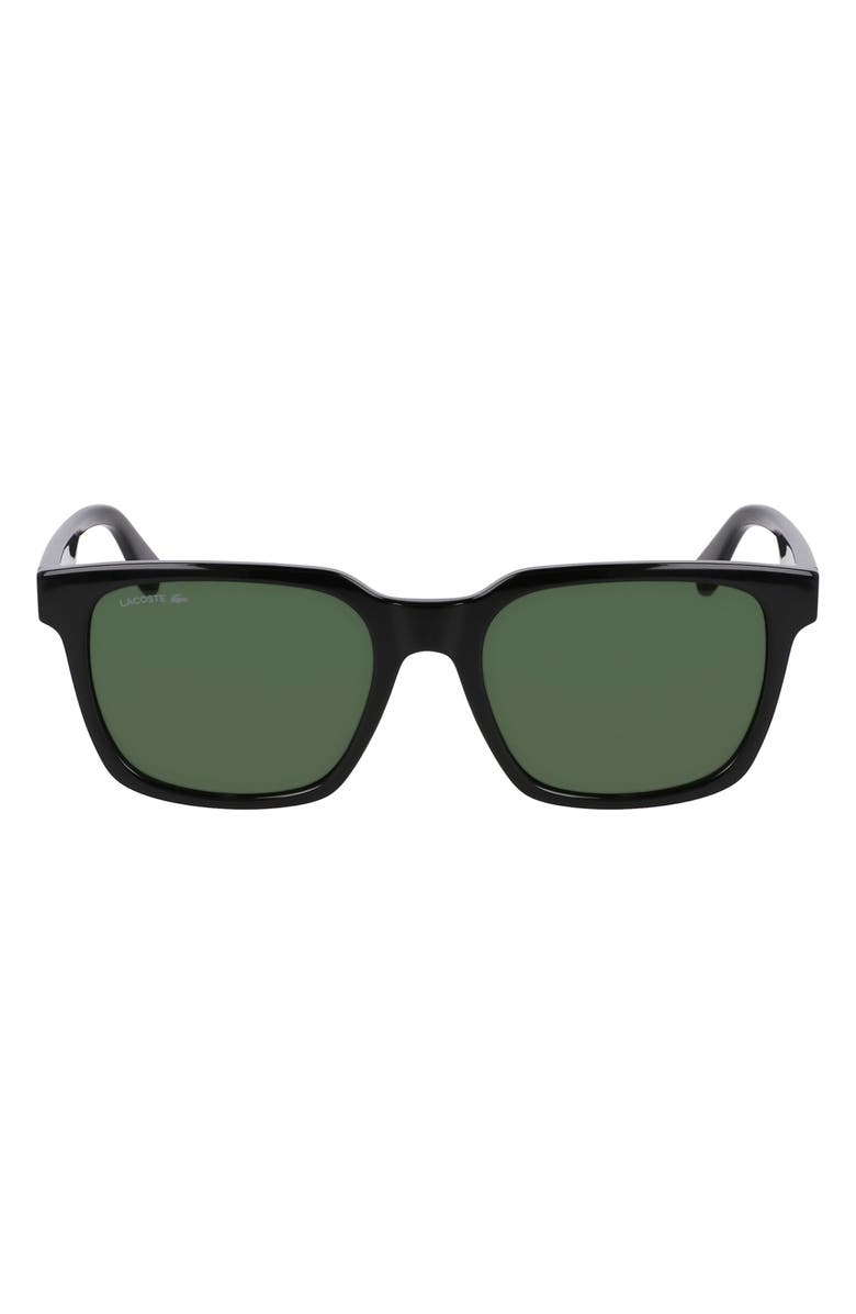 Lacoste Sport 54mm Square Sunglasses, Main, color, Black
