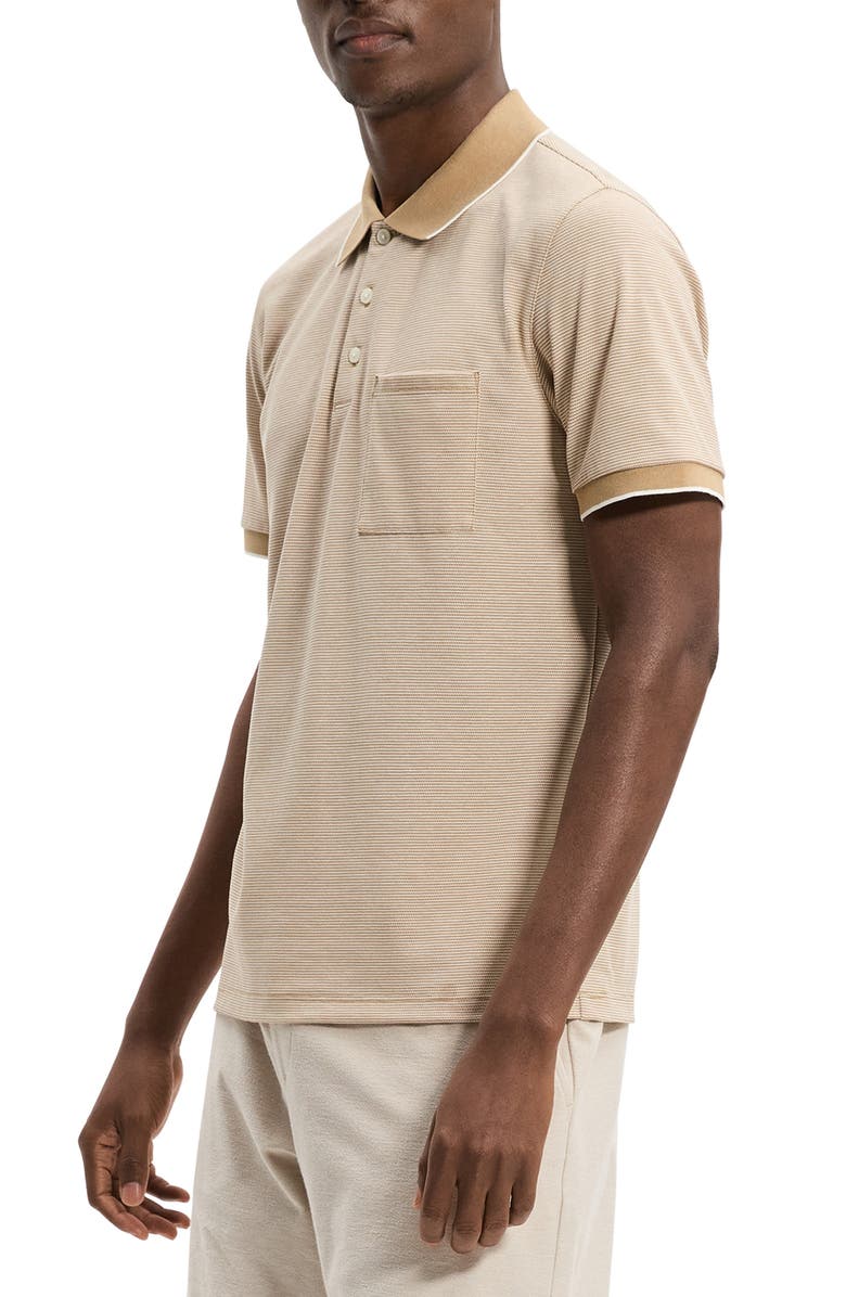 Theory Bird's Eye Polo, Alternate, color, Fresh Khaki Multi - 2Ro