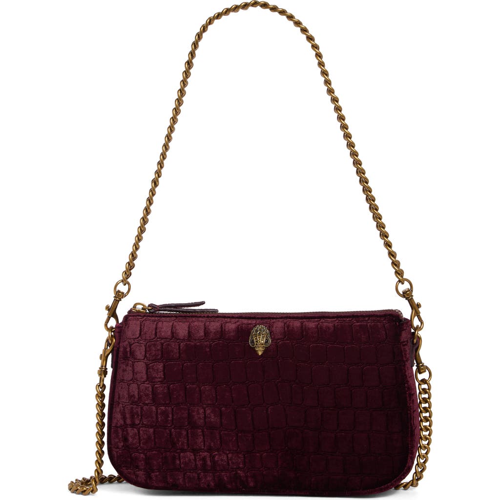 Kurt Geiger London Kew Pouch Crossbody Bag In Burgundy