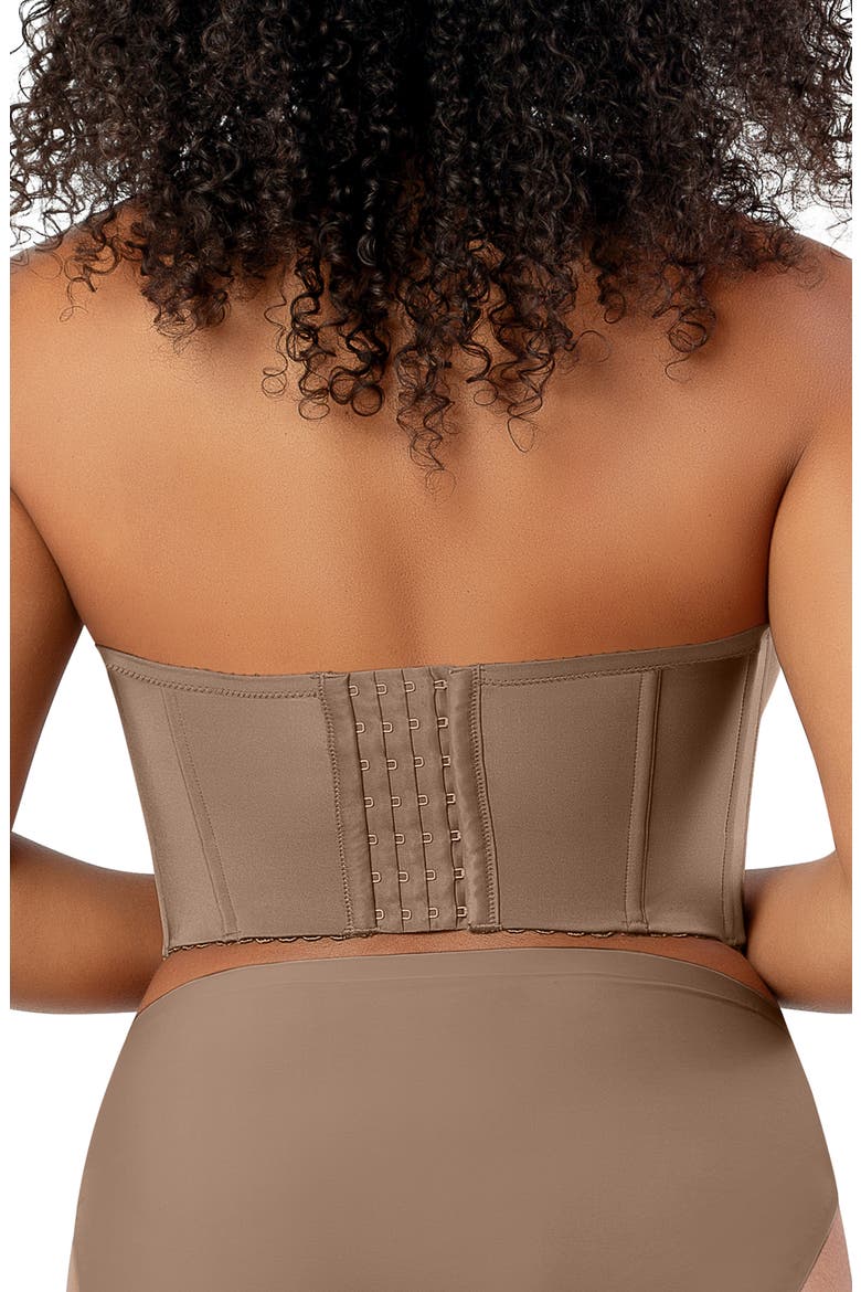 Elissa Underwire Strapless Bustier Bra, Alternate, color, MID NUDE