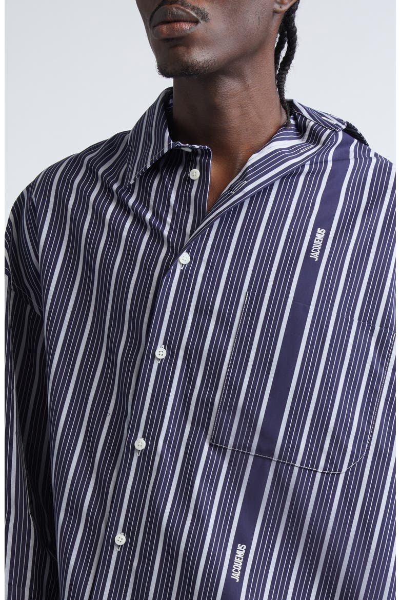 La Chemise Cuadro Asymmetric Button-Up Shirt (Men) | Nordstrom