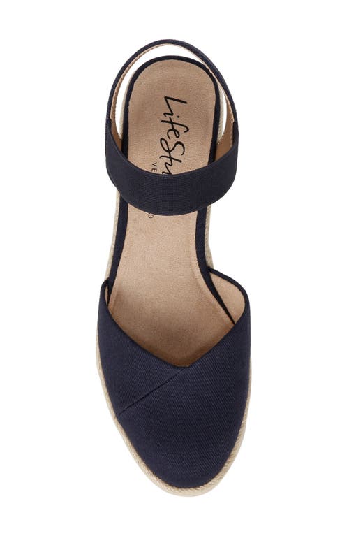 Lifestride Kimmie Ankle Strap Espadrille In Blue