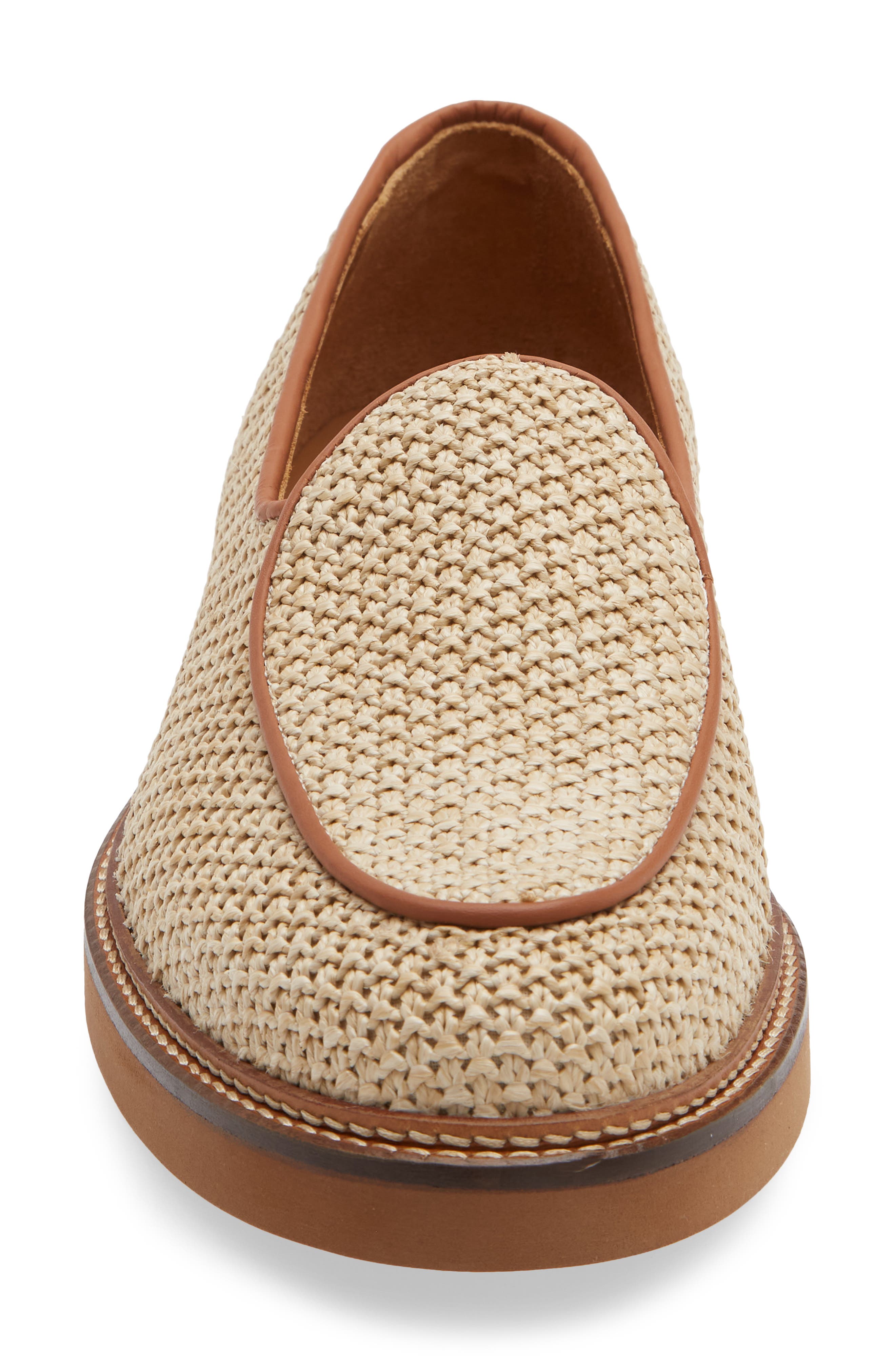 JACQUES SOLOVIERE Lex Raffia Loafer, Alternate, color, Raffia