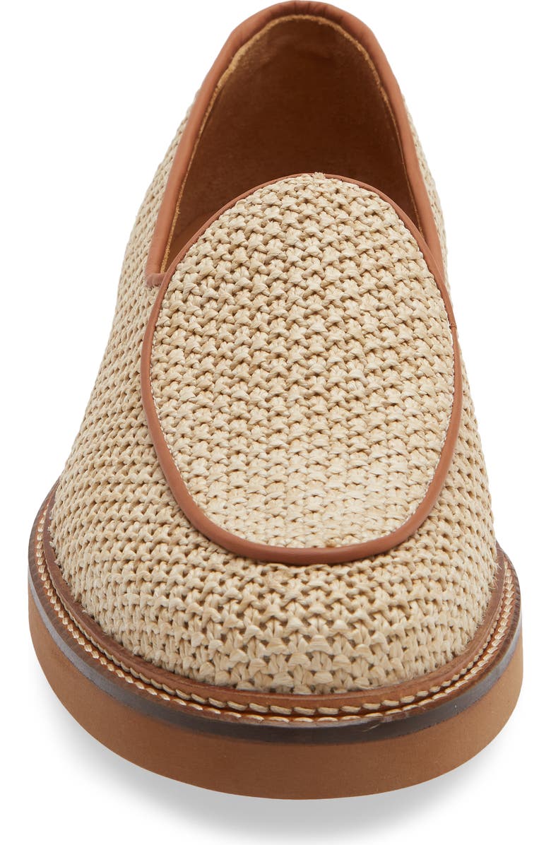 JACQUES SOLOVIERE Lex Raffia Loafer, Alternate, color, Raffia