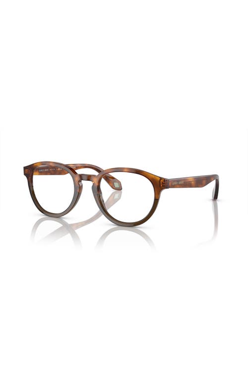 Giorgio Armani 50mm Phantos Optical Glasses In Brown