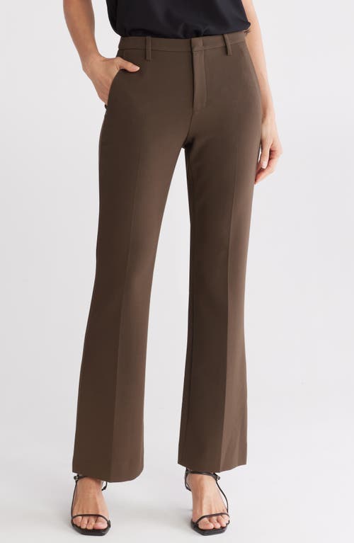 Vince Tailored Mid Rise Stretch Bootcut Pants In Vine