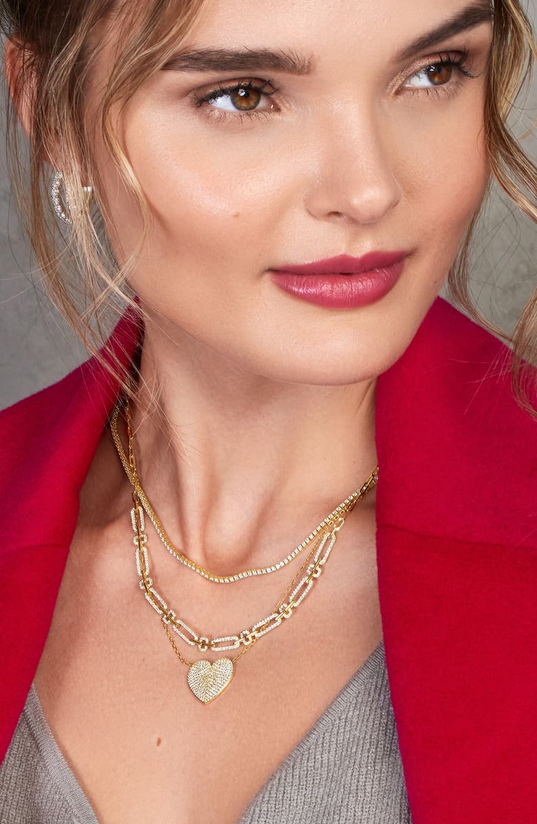 Bony Levy Diamond Tennis Necklace, Alternate, color,