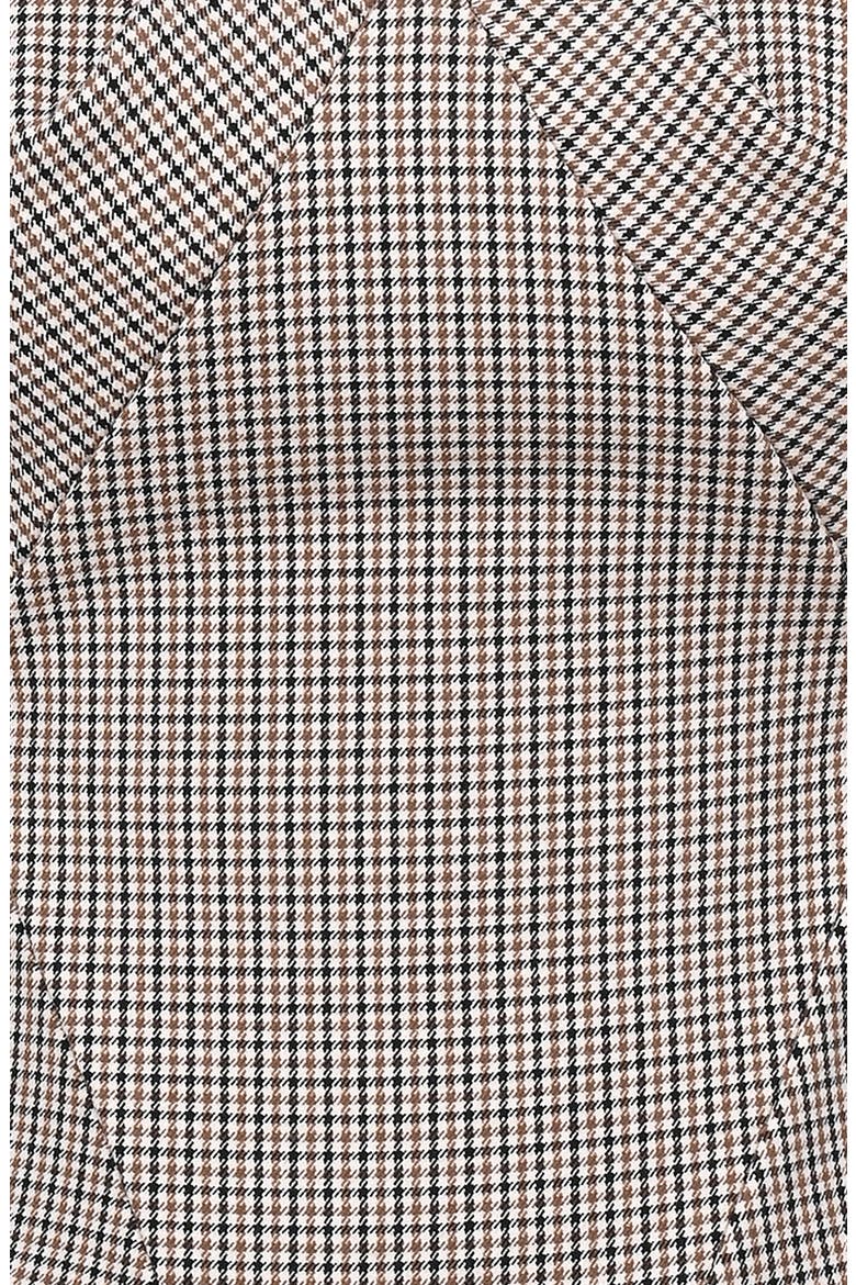 Selma Lace-Up Corset Top, Alternate, color, BROWN CHECK