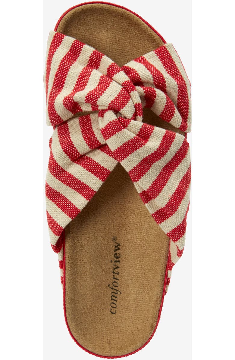 Comfortview The Reese Slip On Footbed Sandal, Alternate, color, Black