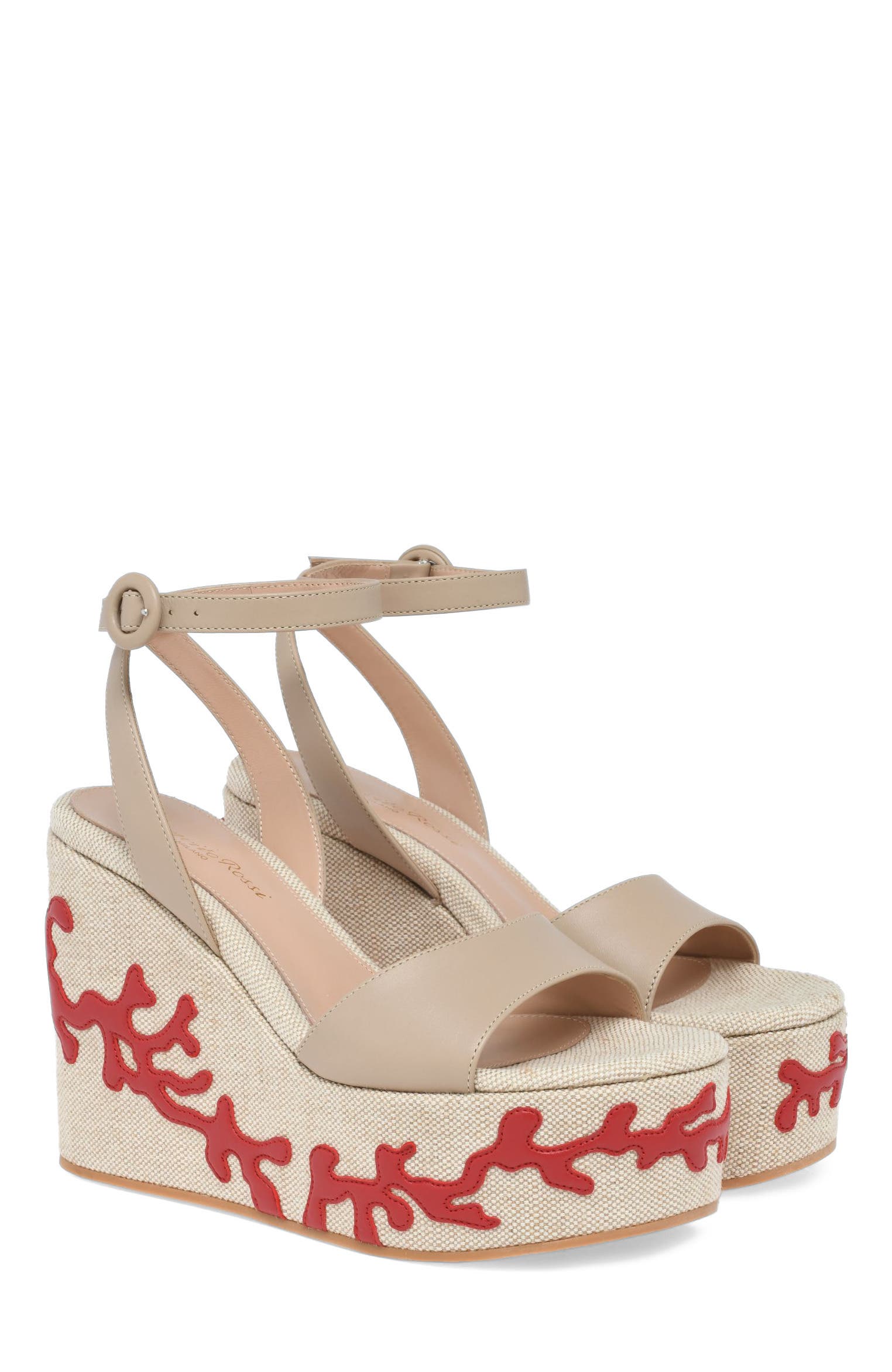 Malia Sandals, Alternate, color, Beige Fabric and Nappa