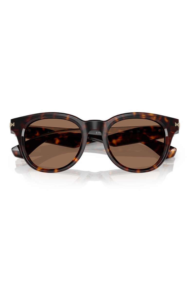 51mm Round Sunglasses, Alternate, color, DARK HAVANA