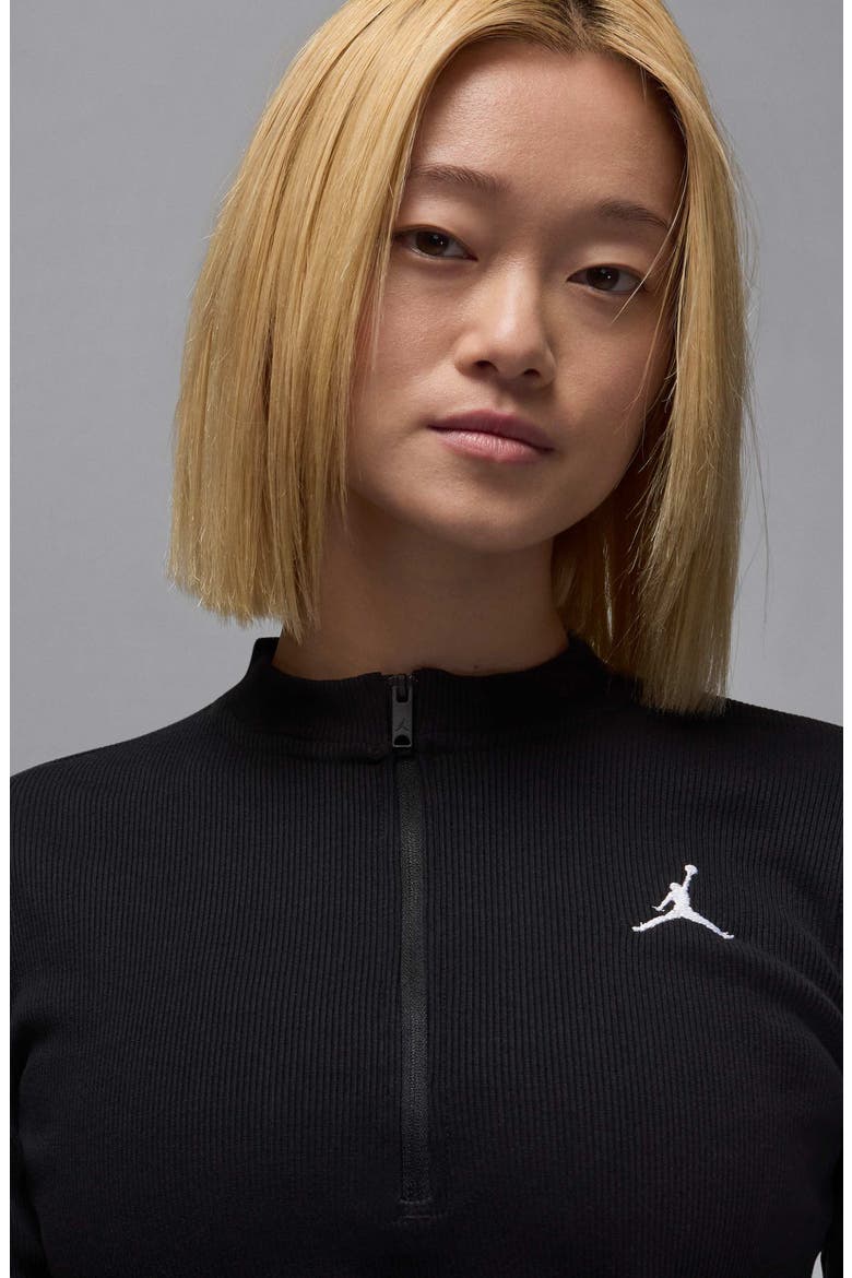 Long Sleeve Knit Minidress, Alternate, color, BLACK/ WHITE