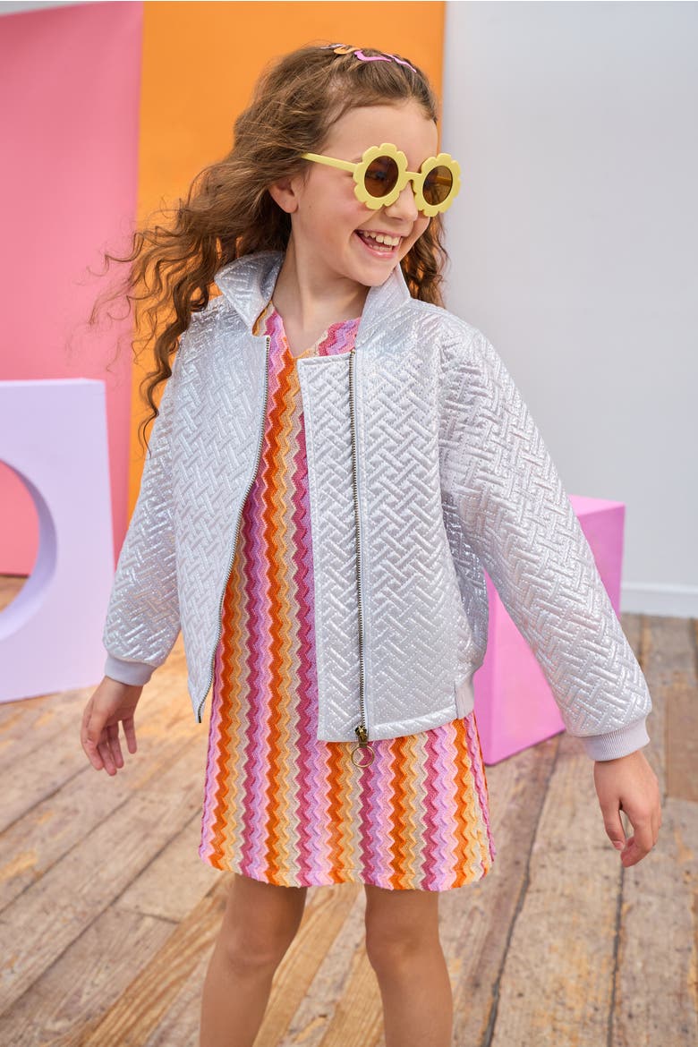 Kids' Crochet Natalie Dress, Alternate, color, Milan Multi Zig Zag