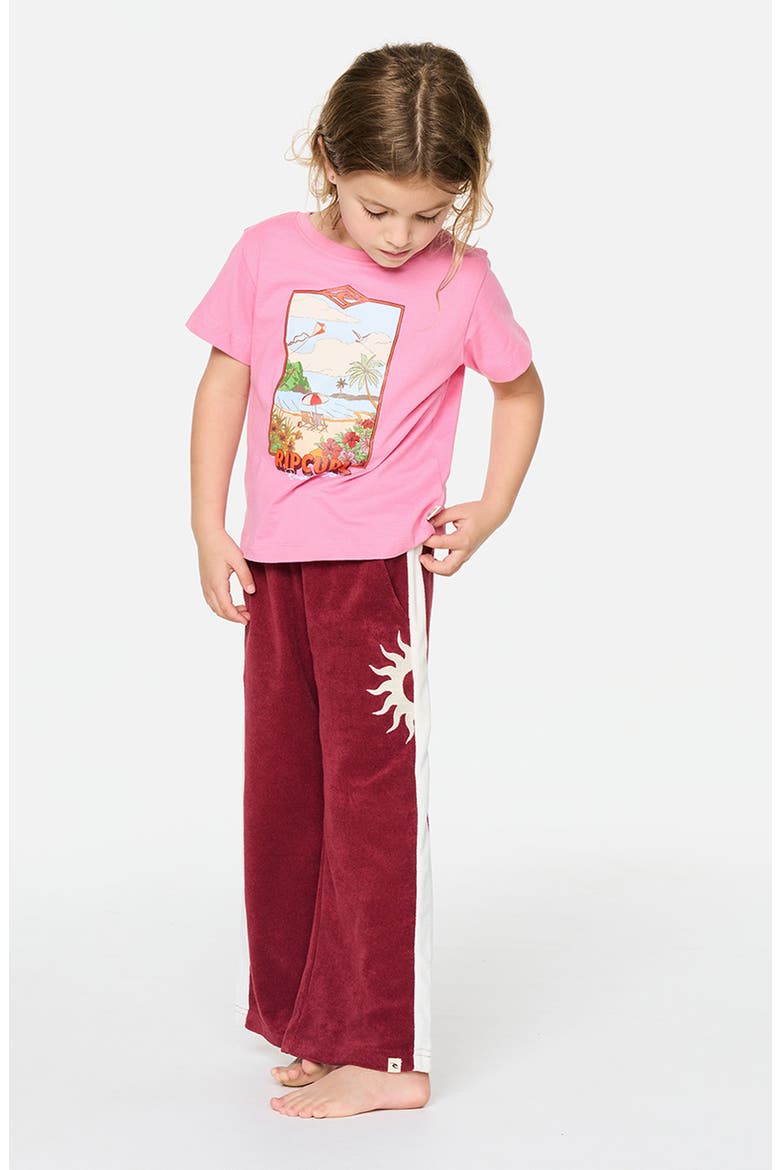 Kids' Road Trip Terry Cloth Pants, Alternate, color, PLUM