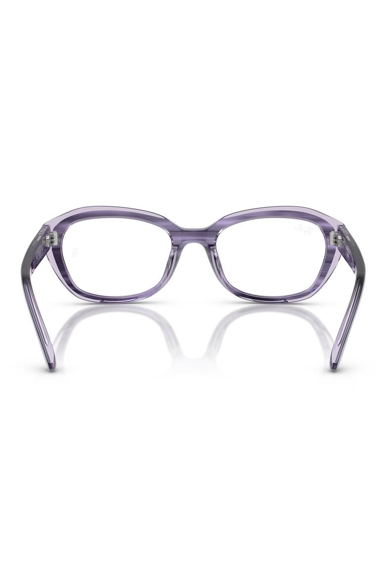Kids' 48mm Small Irregular Optical Glasses, Alternate, color, VIOLET
