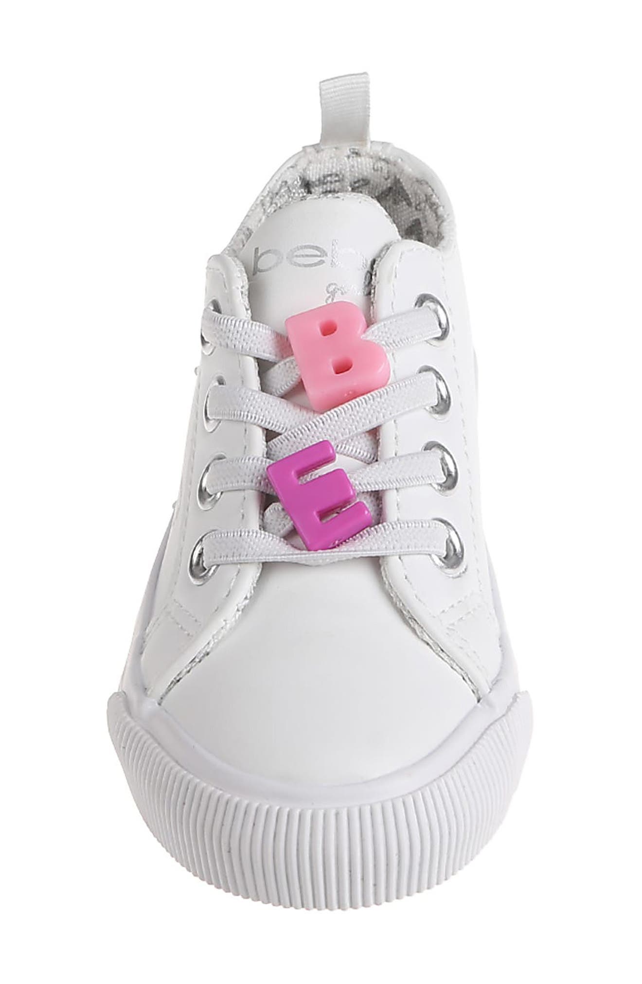 bebe Kids' Court Sneaker, Alternate, color, White