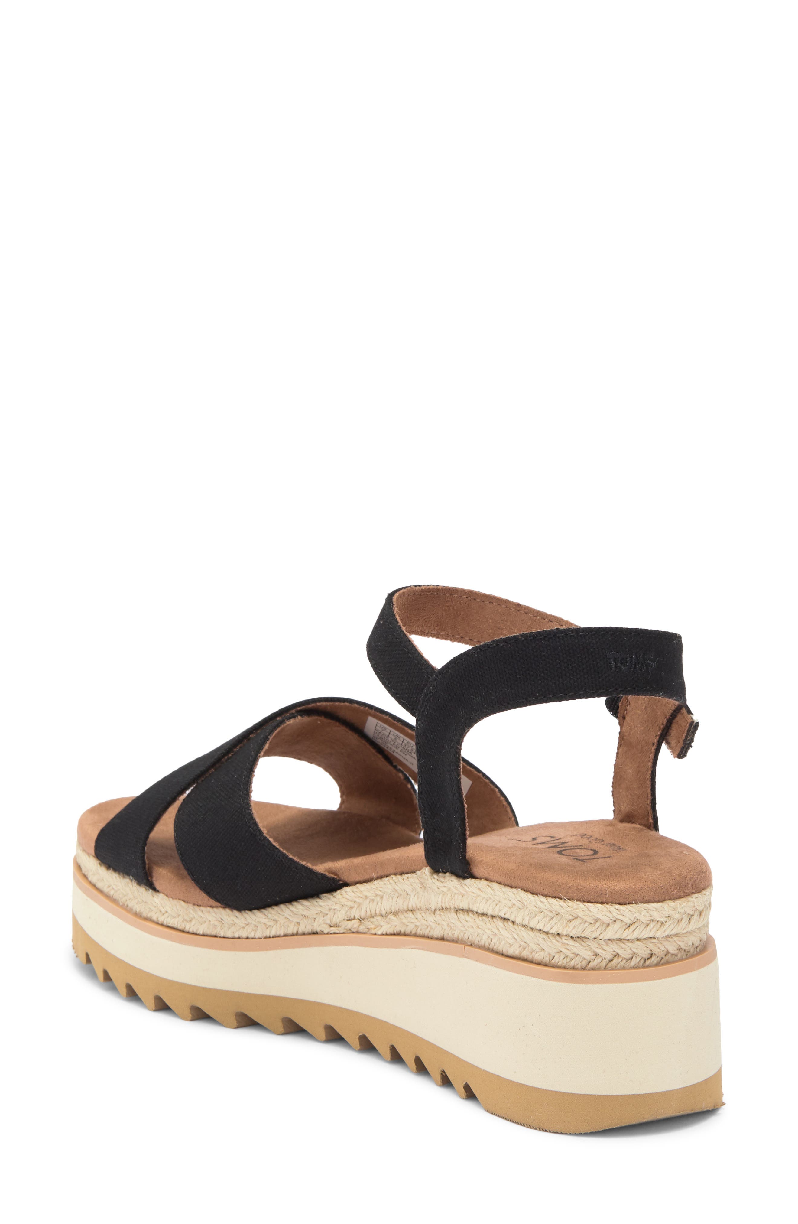 TOMS Noelan Platform Wedge Sandal, Alternate, color, 