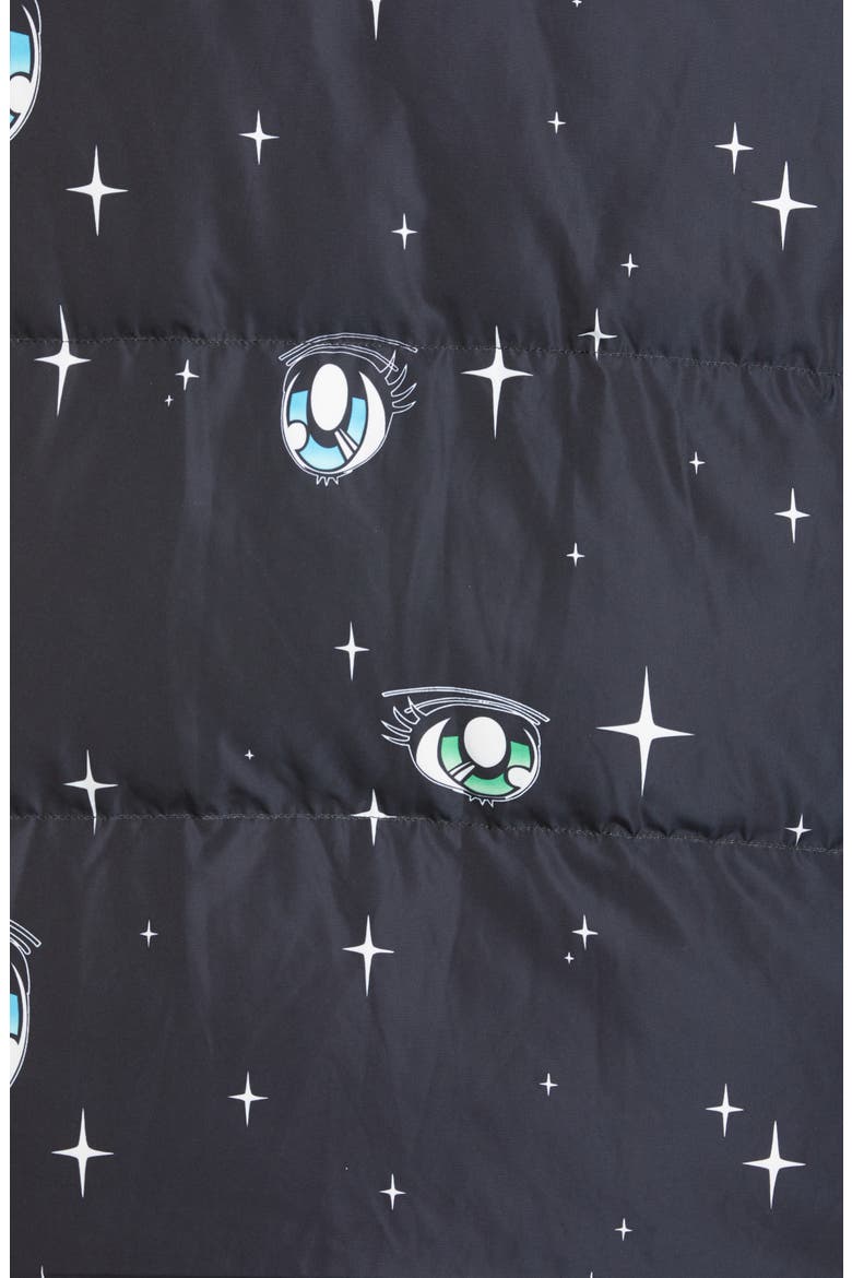 Luna Eye Print Puffer Jacket, Alternate, color, GALAXY PRINT