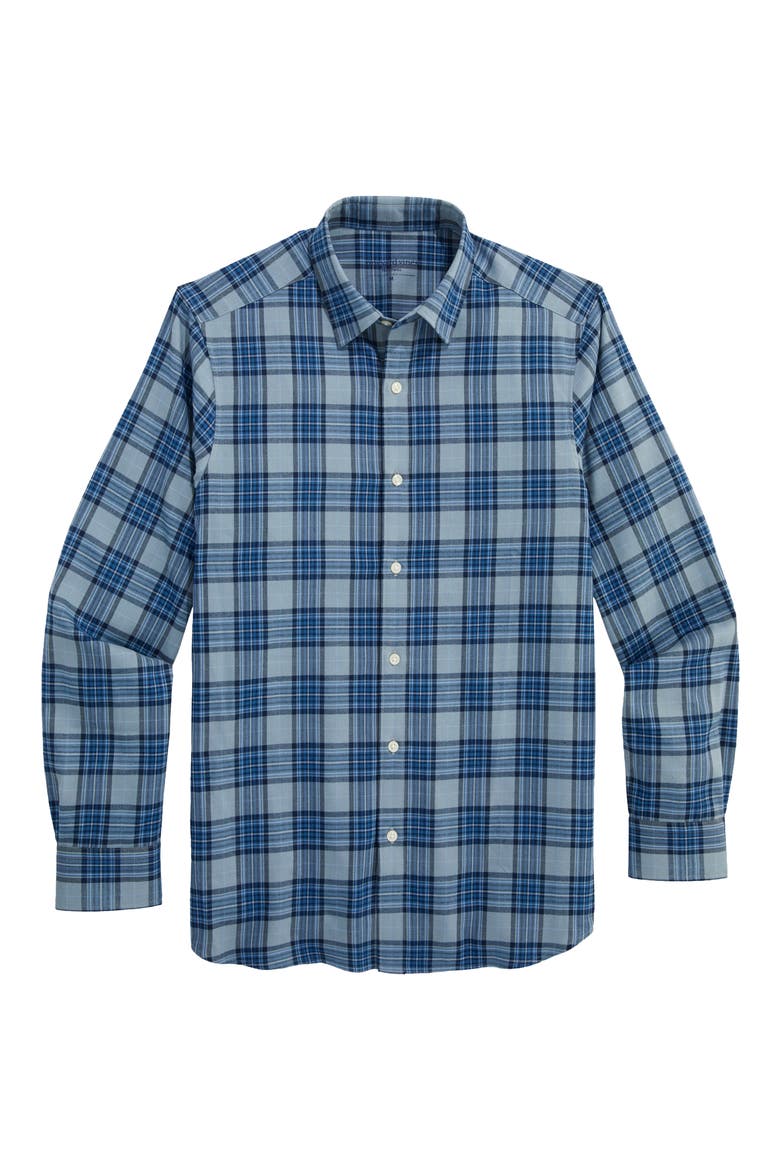 Classic Fit Plaid Performance Twill Shirt, Alternate, color, TRADE