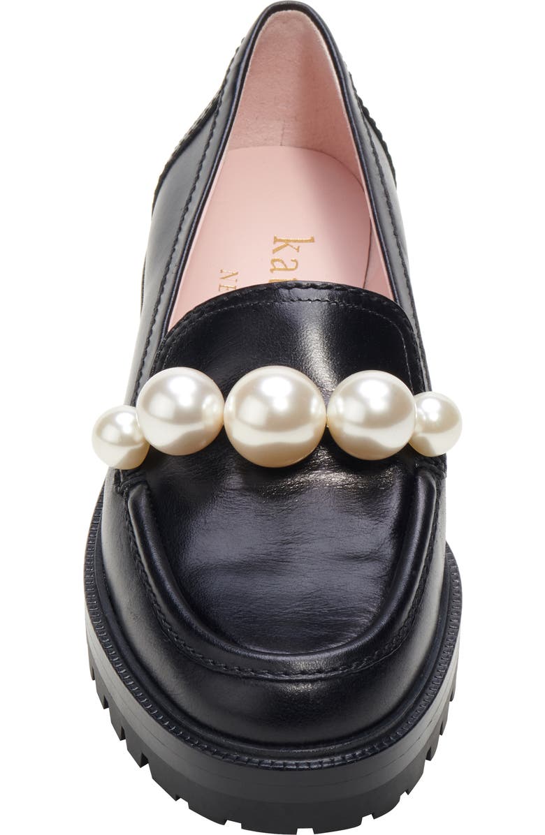 Kate Spade New York posh imitation pearl loafer, Alternate, color,