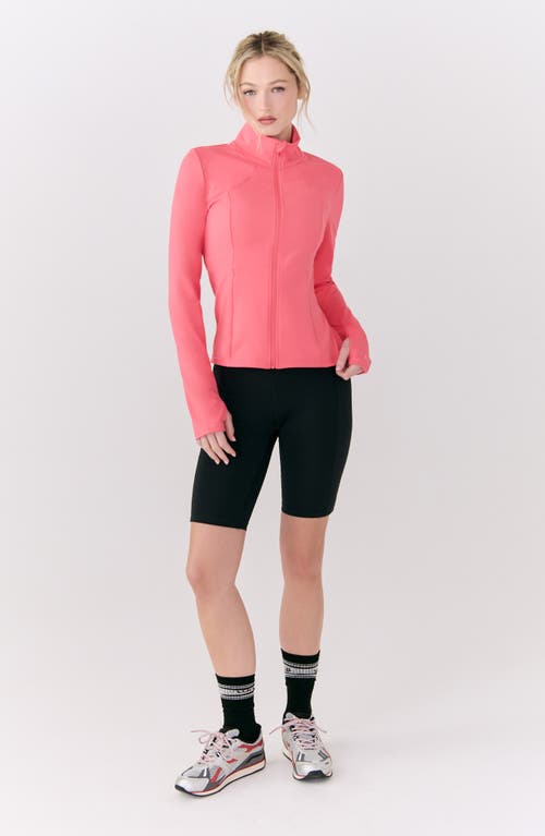Lole Step Up Jacket In Sunset Coral