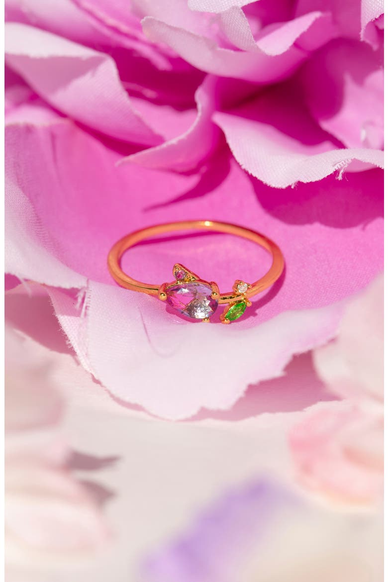 Blossoming Tulip Ring, Alternate, color, GOLD/ PINK