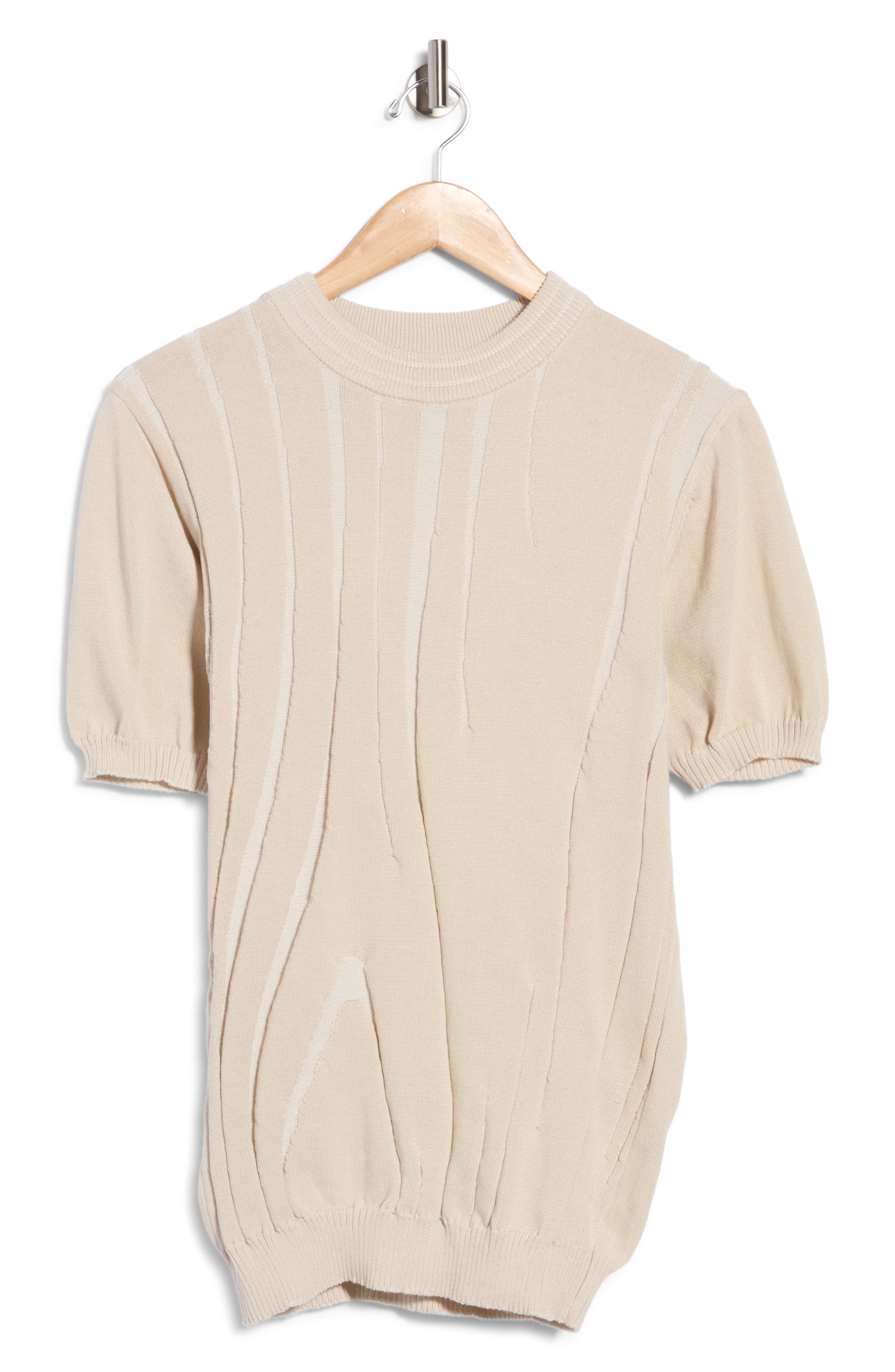 Abstract Linear Jacquard Sweater