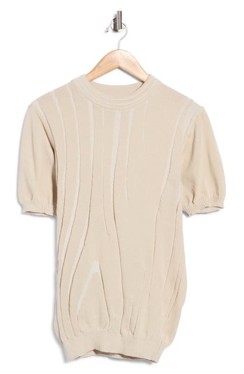 Abstract Linear Jacquard Sweater