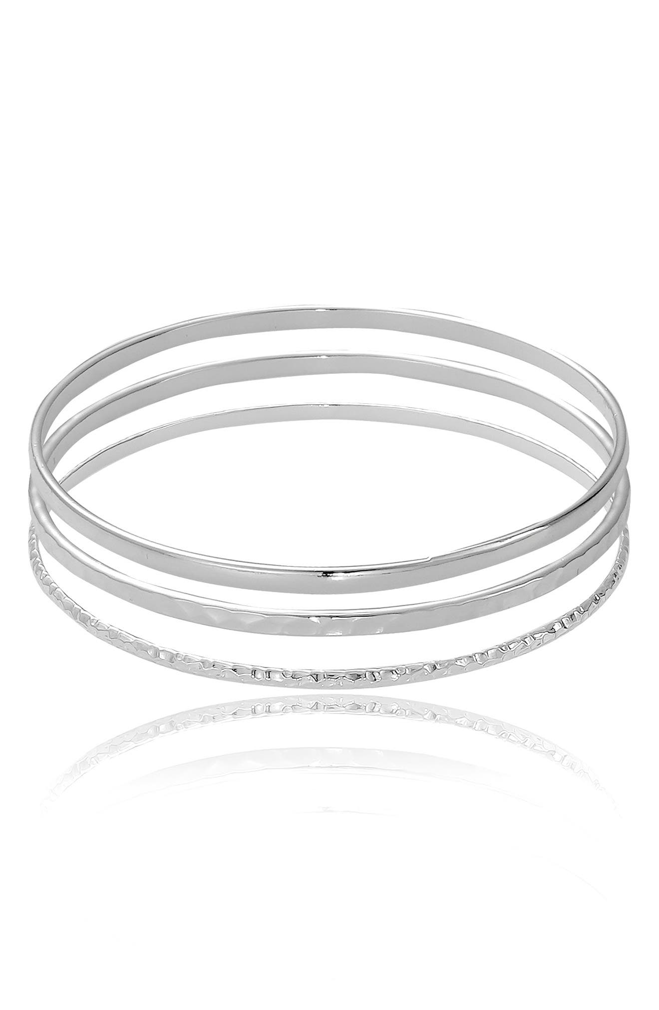 Ettika Set of 3 Skinny Bangle Bracelets