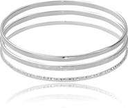 Ettika Set of 3 Skinny Bangle Bracelets