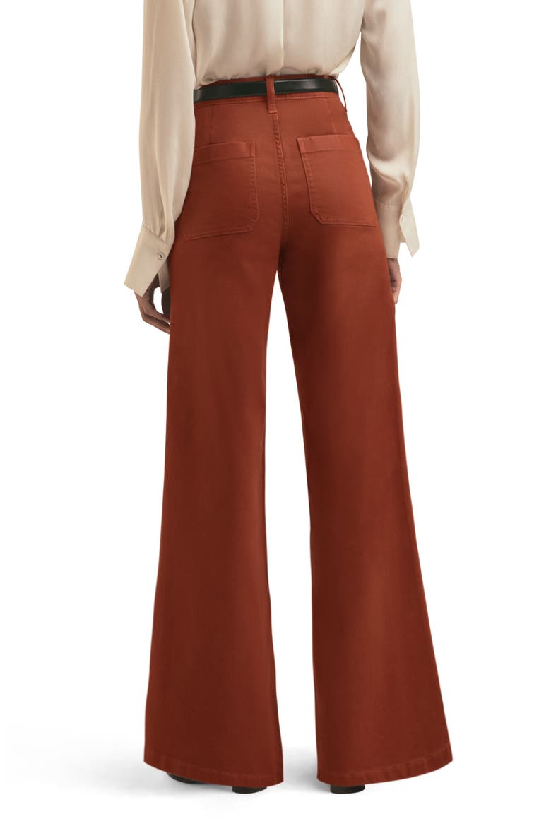 The Mischa Wide Leg Jeans, Alternate, color, EQUESTRIAN SADDLE