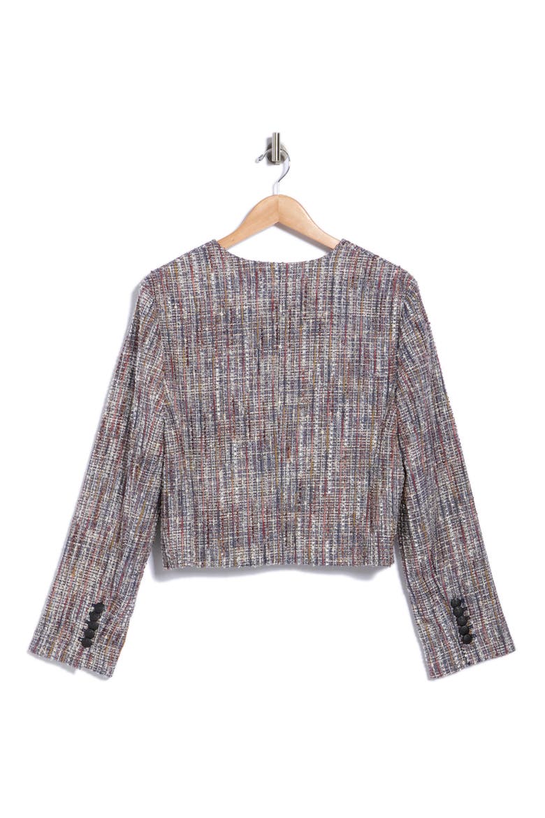 Andrea Tweed Jacket, Alternate, color, NAVY MULTI
