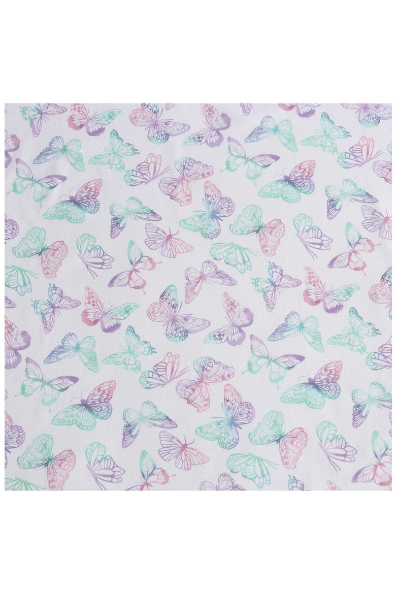 Butterfly Rainbow Sheet Set, Alternate, color, LIGHT PASTEL PURPLE