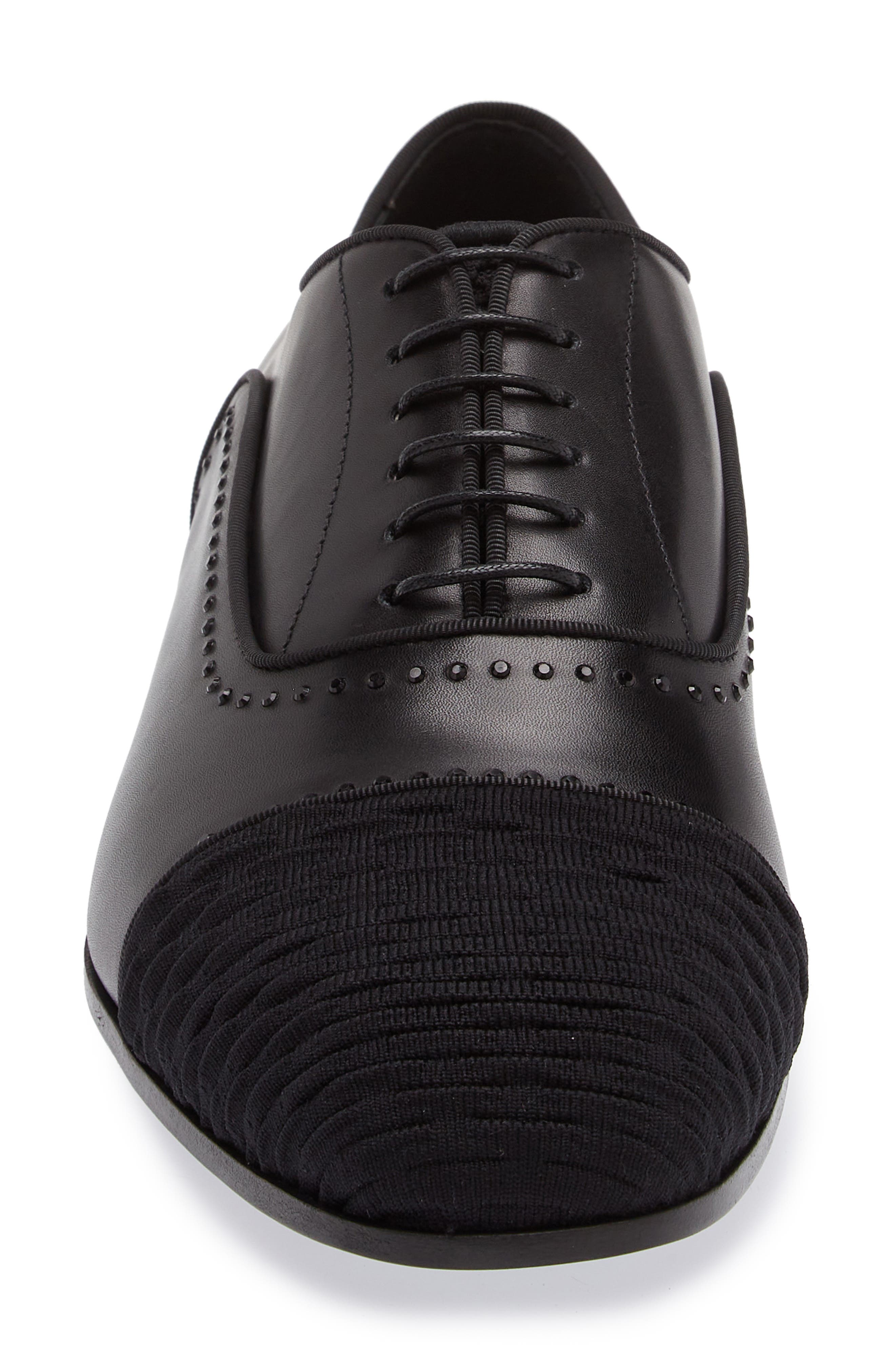 Stuart Weitzman Premiere Party Cap Toe Oxford, Alternate, color, Black