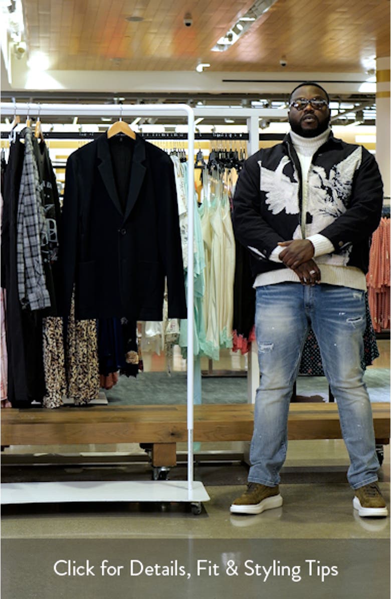 Shaw Navy Textured Stretch Sport Coat, sales video thumbnail