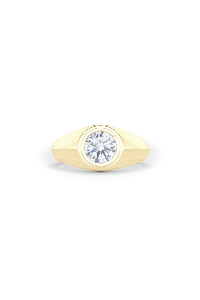 Men's Round Brilliant Lab Created Diamond Ring, Alternate, color, 18K YELLOW GOLD 3 CTW