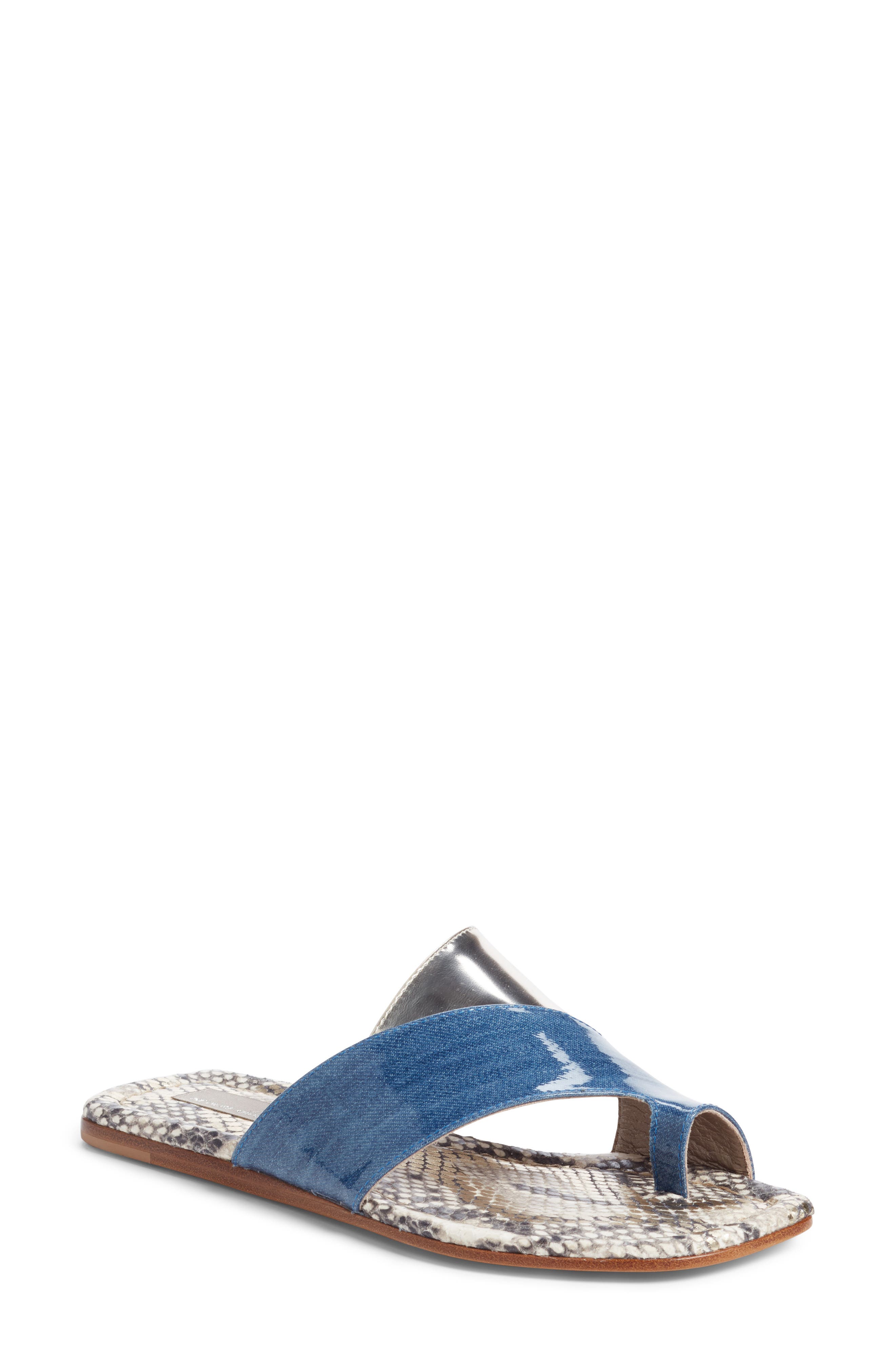AGL Asymmetrical Toe Loop Slide Sandal (Women) | Nordstromrack