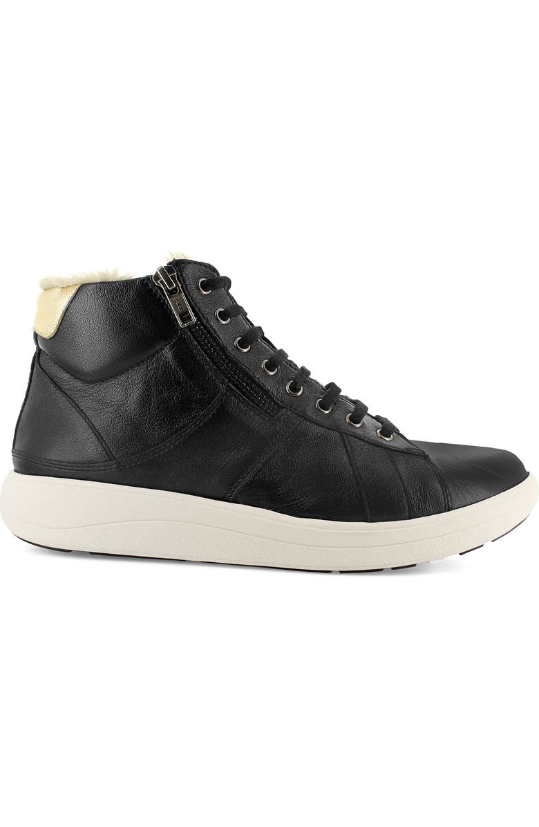 STRIVE Chatsworth II Leather Hi-Top Sneaker with Faux Fur Trim, Alternate, color,