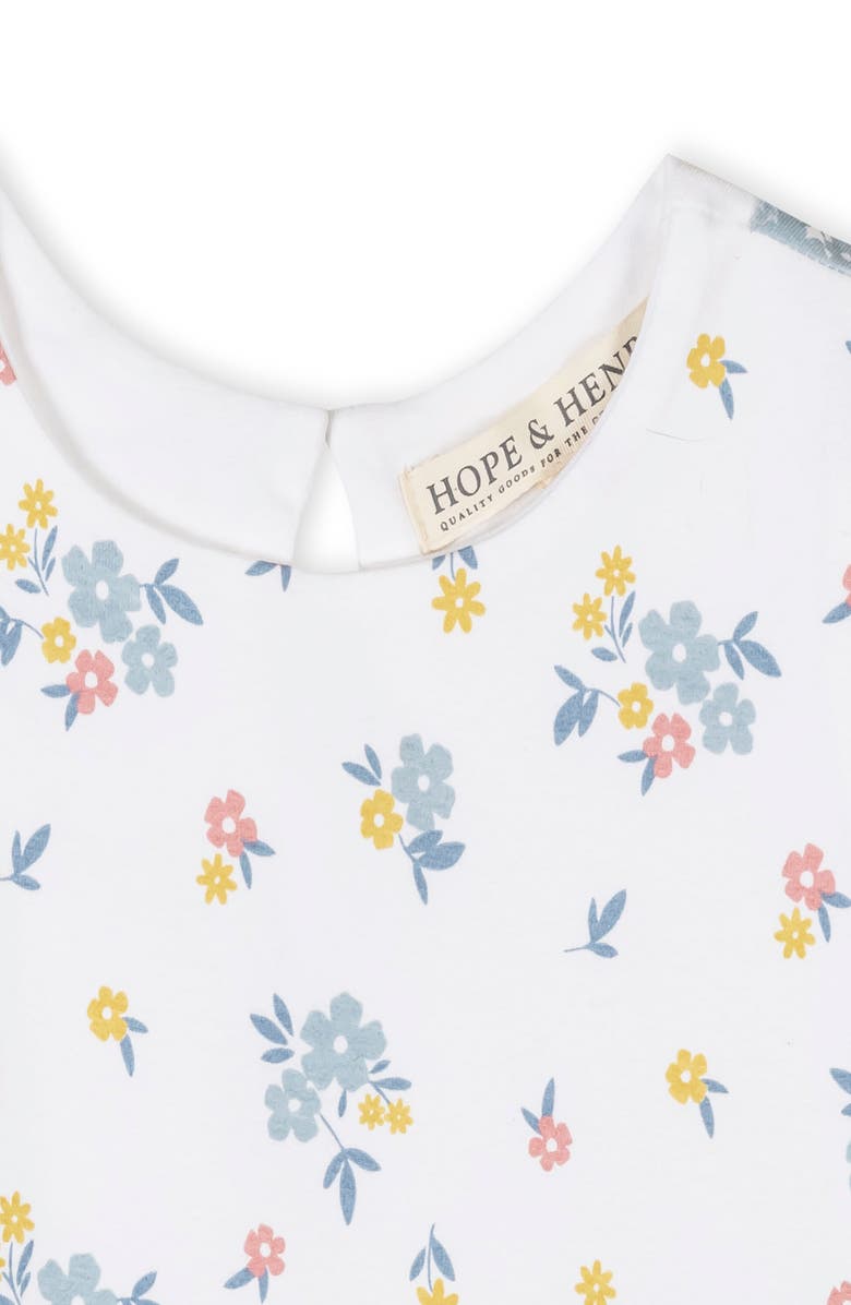 Hope & Henry Kids' Organic Sleeveless Knit Tank Dress, Alternate, color, Sunlit Multi Floral