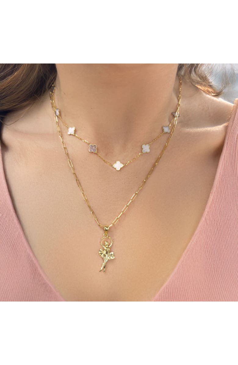 The Lovery Fine Jewelry Gold Ballerina Charm, Alternate, color, Yellow Gold