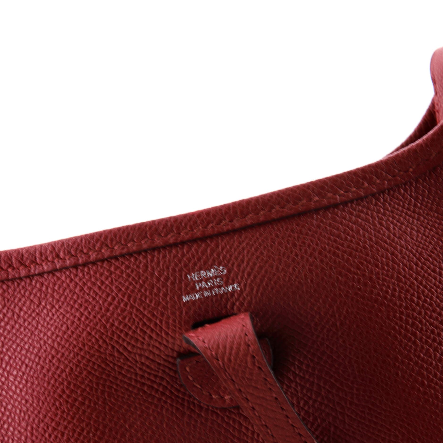 Pre-Owned Hermes Evelyne Bag Gen III Epsom TPM, Alternate, color, Rouge Grenat
