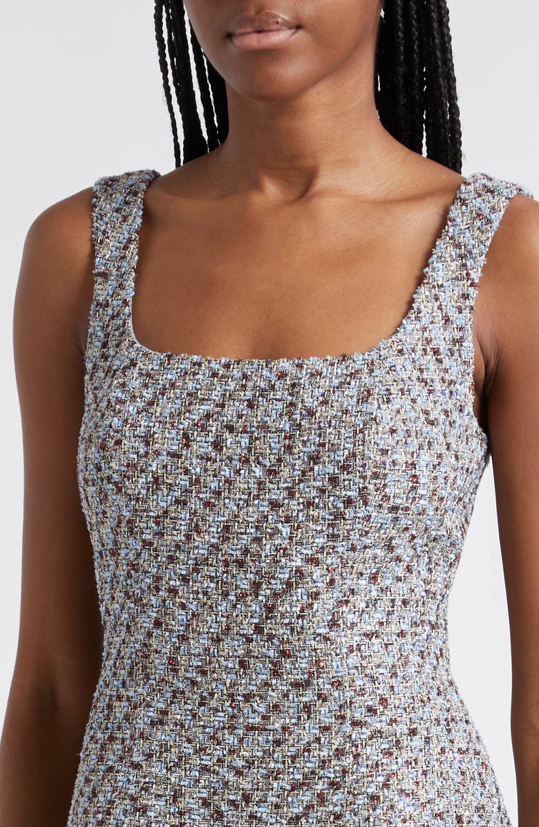 Veronica Beard Delphine Tweed Fit & Flare Minidress, Alternate, color,
