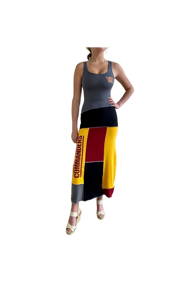 Women's Refried Apparel Charcoal Washington Commanders Tri-Blend Sleeveless Maxi Dress, Main, color, Charcoal