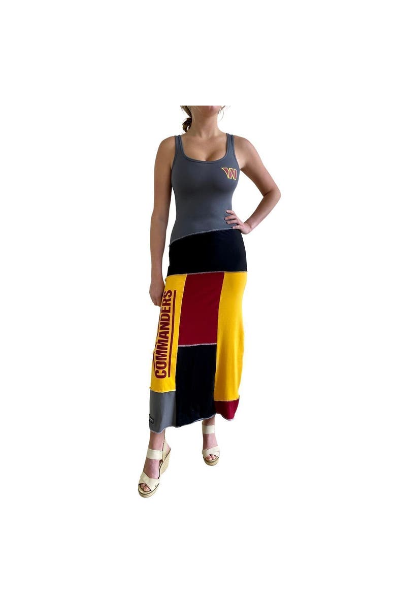 REFRIED APPAREL Women's Refried Apparel Charcoal Washington Commanders Tri-Blend Sleeveless Maxi Dress, Main, color, 