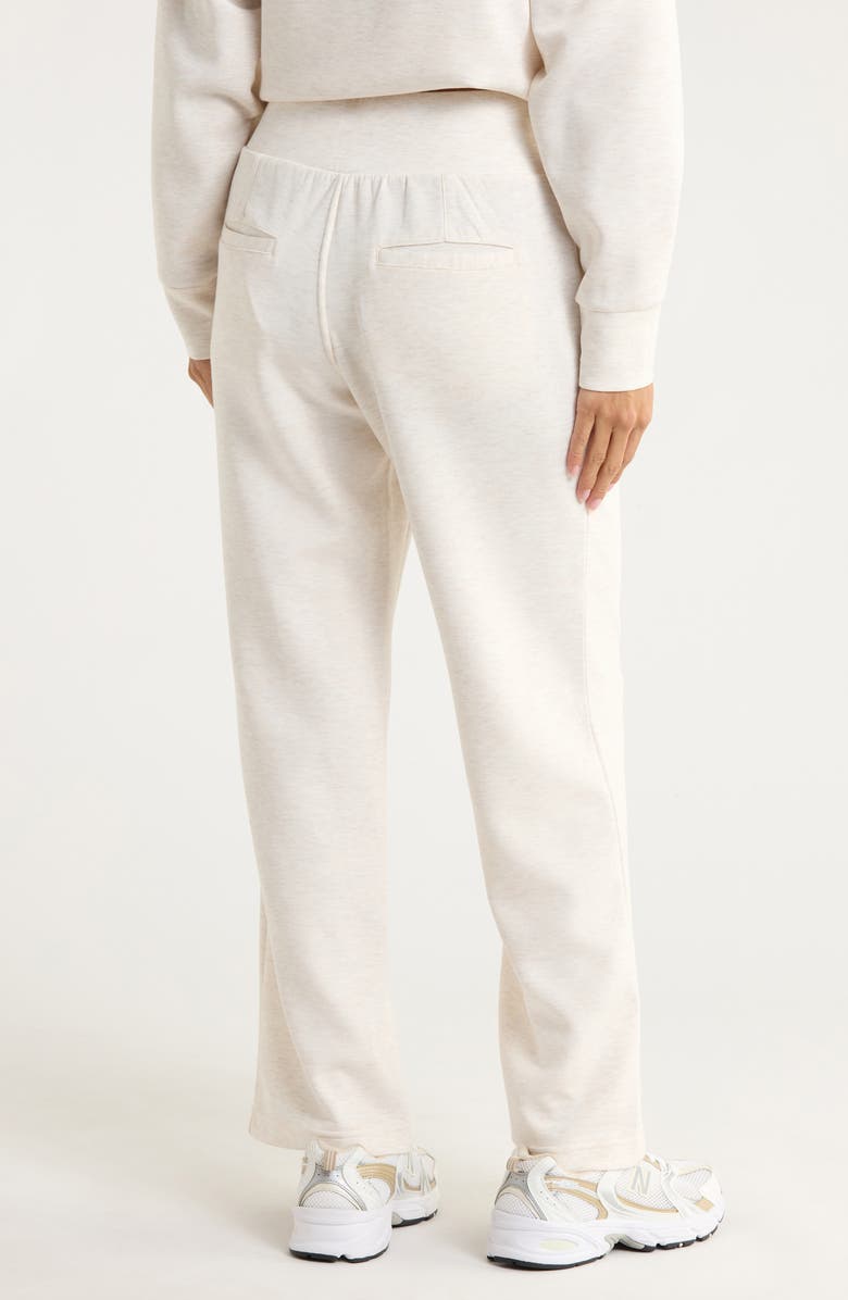 APANA Pintuck Scuba Knit Pants, Alternate, color, Wheat Heather