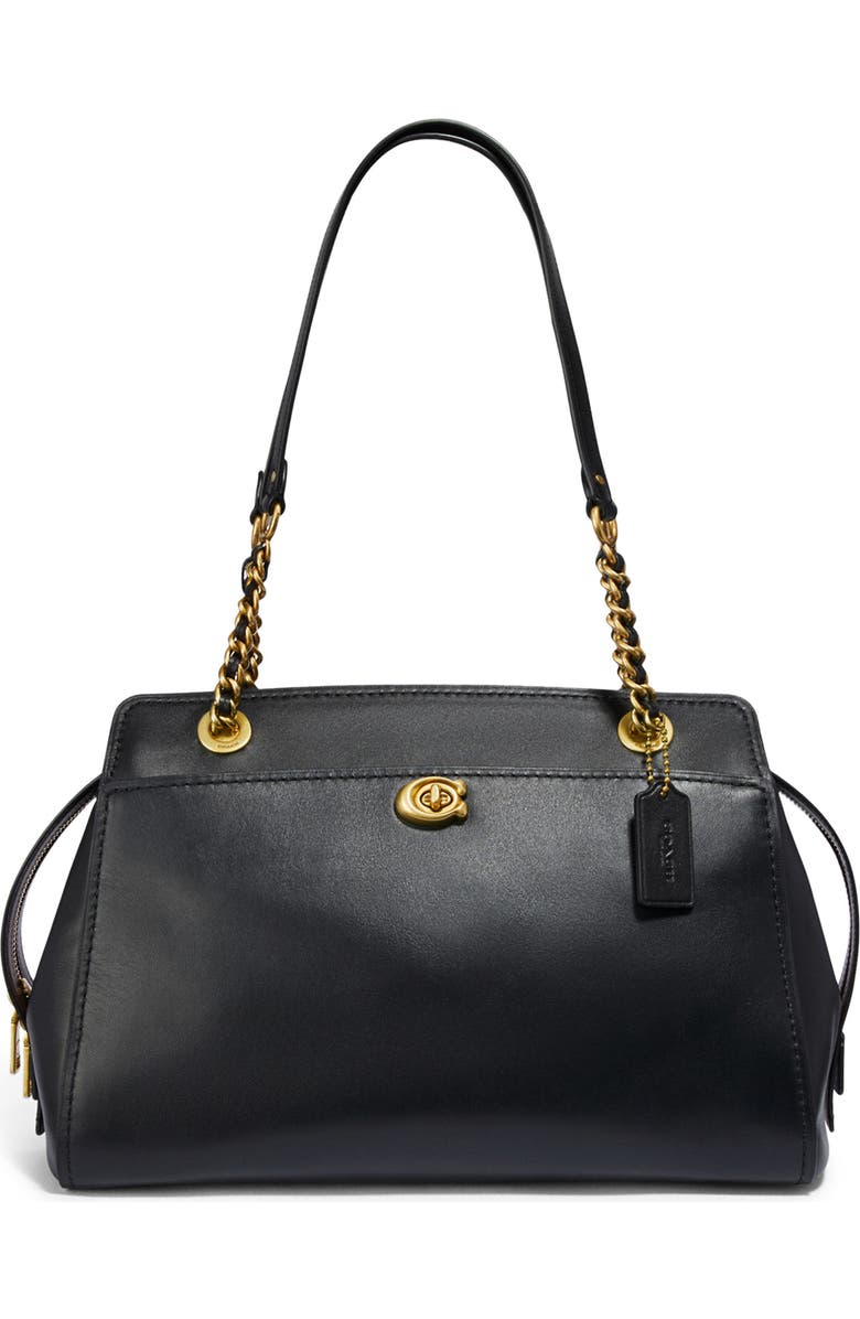 COACH Parker Leather Shoulder Bag, Main, color,