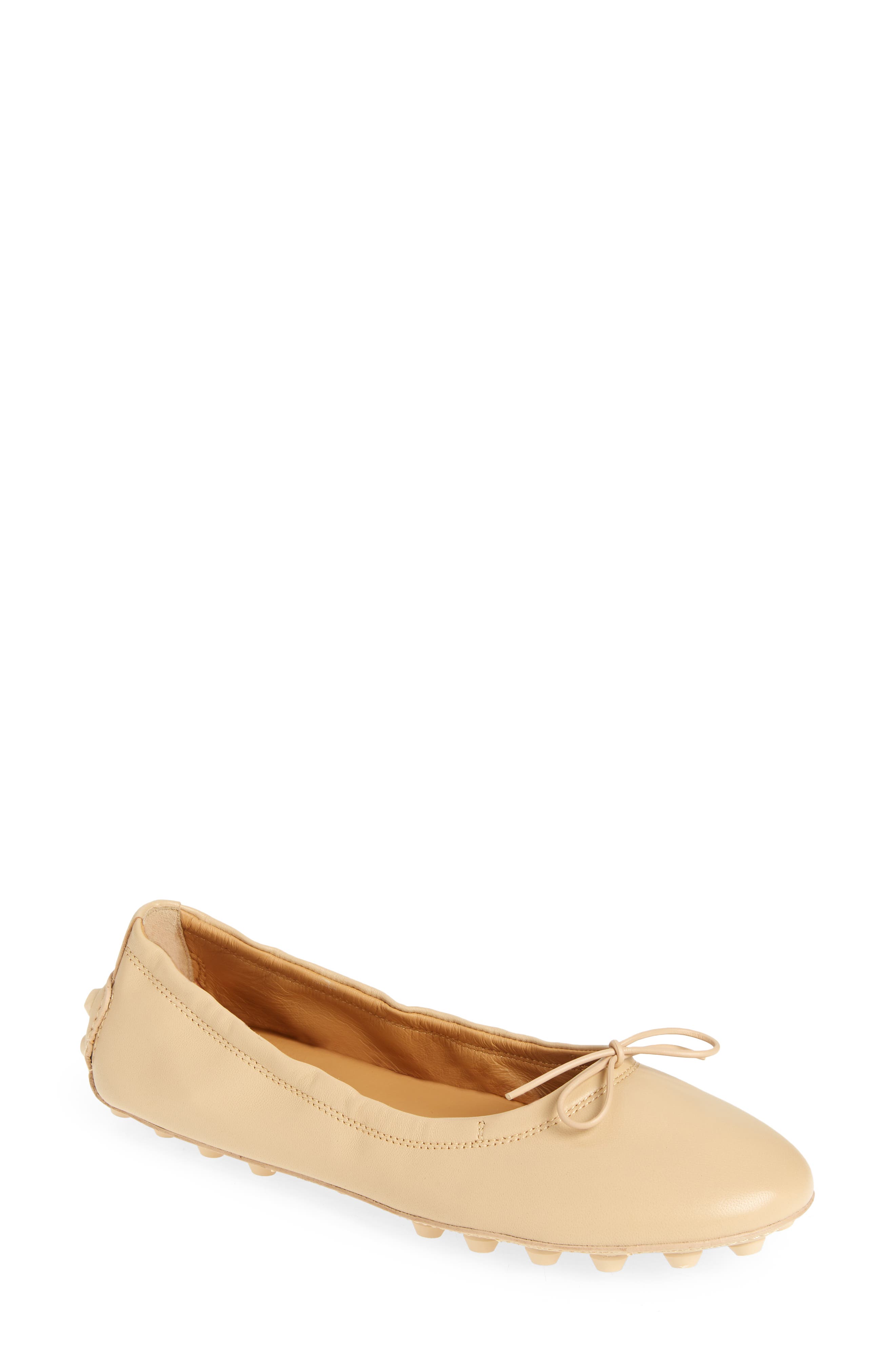 Tod's Gommini Bow Ballet Flat, Main, color, 