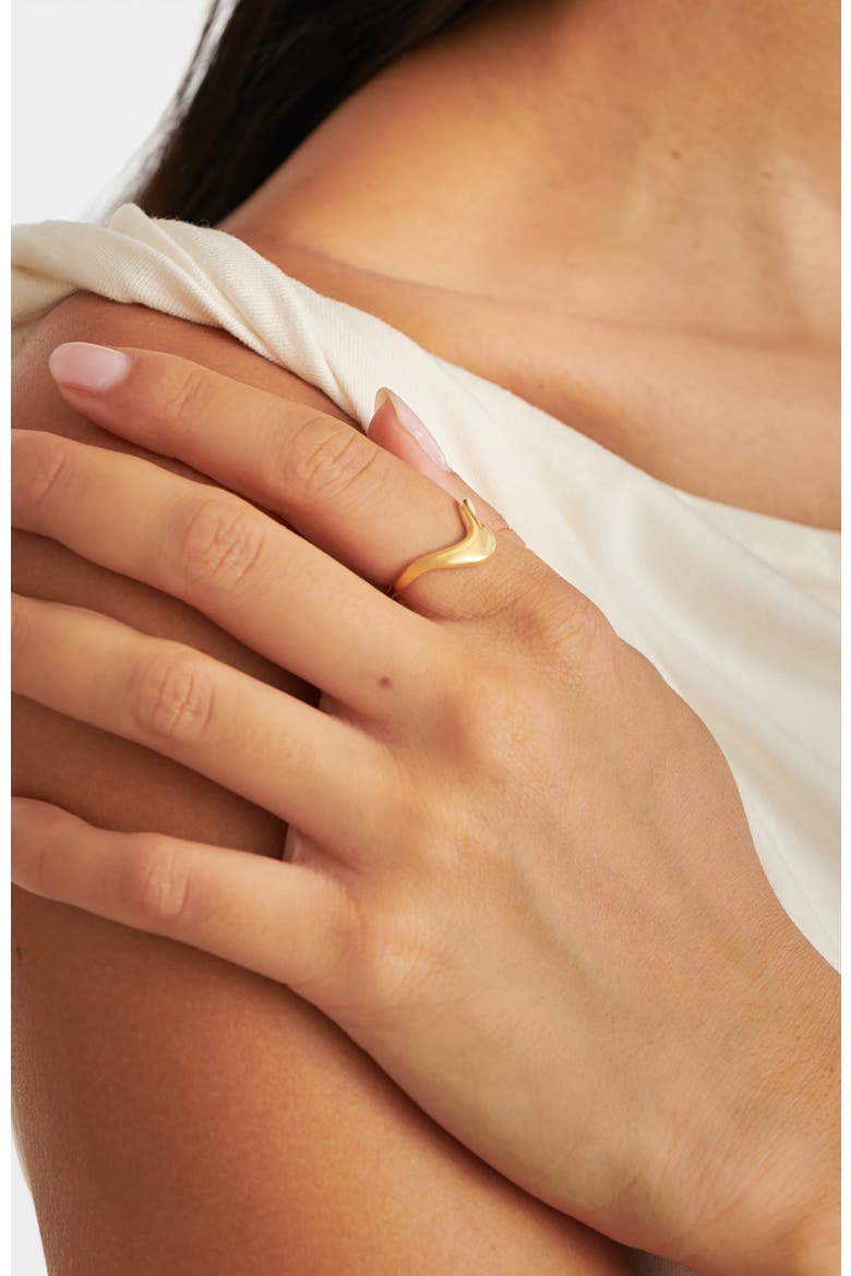 Marina Wave Ring, Alternate, color, Gold