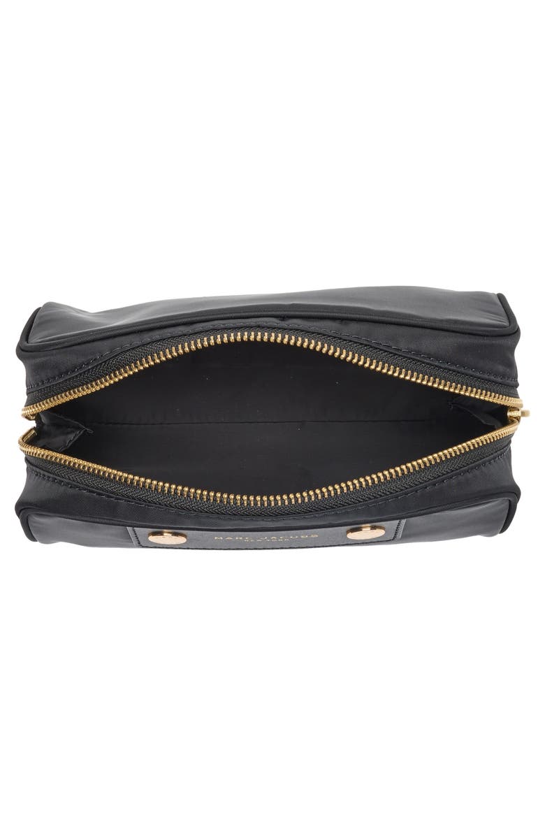 Marc Jacobs Preppy Nylon Cosmetic Case, Alternate, color, Black